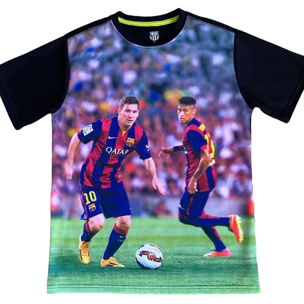 FC Barcelona Qatar Airways Messi & Neymar Player Tee